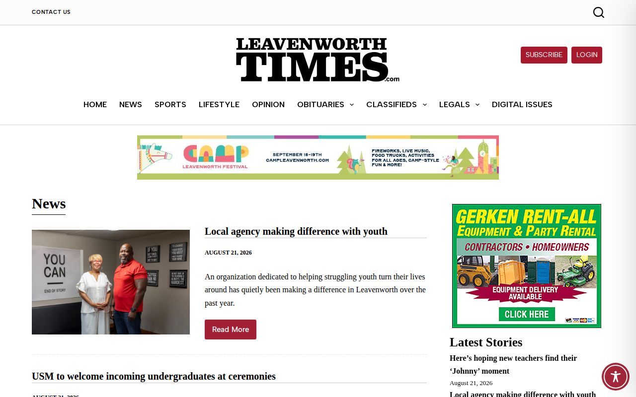 Leavenworth Times local crime and arrest news section